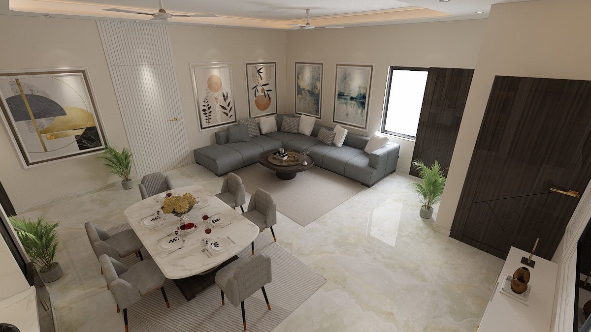 Luxury living room interior design